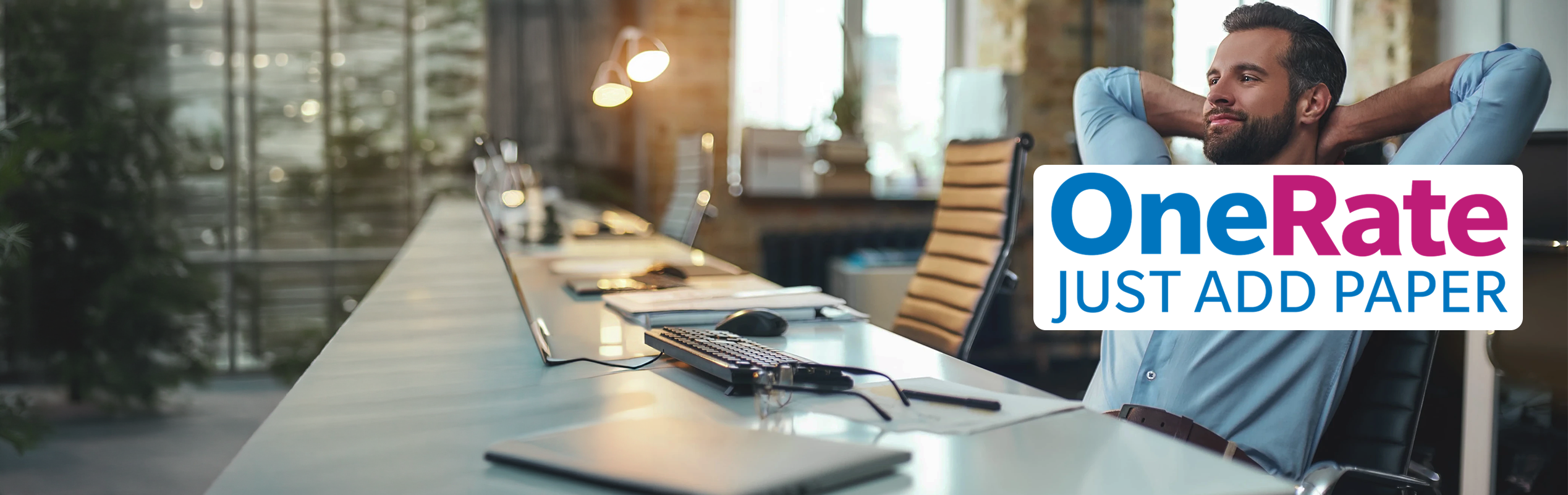 OneRate makes printer leasing simple, transparent, and all-inclusive.