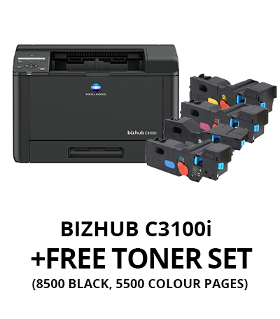 bizhub C3100i + FREE Additional Toner Set